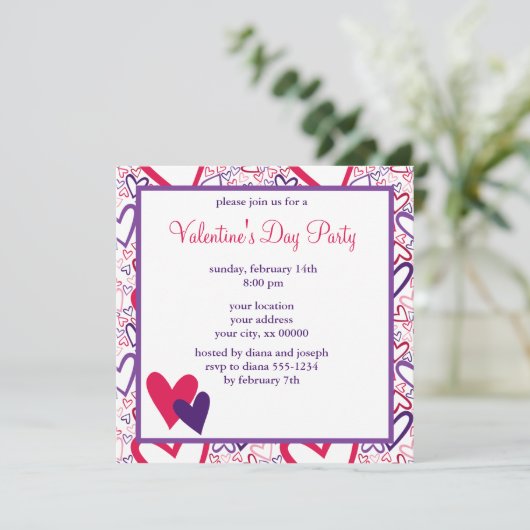 Invitation L O V E Valentine's Day Celebration (Debout devant)