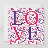 Invitation L O V E Valentine's Day Celebration (Dos)