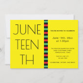 Invitation La 10ème Fête de la Liberté Jaune (Devant)