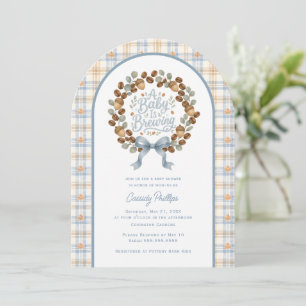 Invitation La Baby Shower Café Automnal Bébé est en Route