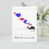 Invitation La baleine, ça doit être un garçon ou une fille ? (Debout devant)