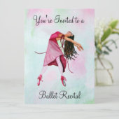 Invitation La Ballerina rose (Debout devant)