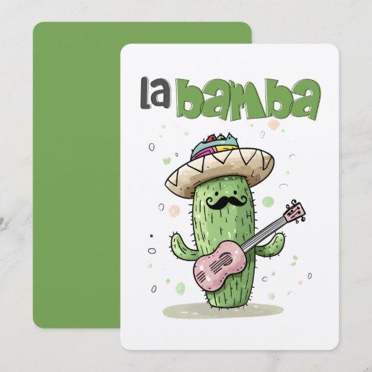 Invitation La Bamba Cactus Jam – Une fête de Cinco de Mayo av (Devant / Derrière)