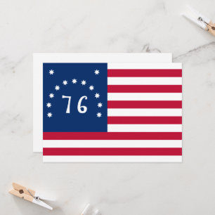 Invitation La bannière de Bennington : le 76 drapeau de batai