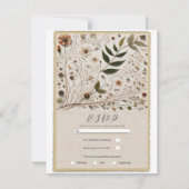 Invitation La beauté de la nature Fleurs botaniques & Feuille (Devant)