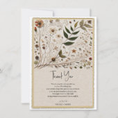 Invitation La beauté de la nature Fleurs botaniques & Mariage (Devant)