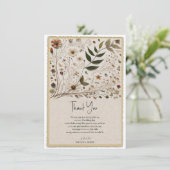 Invitation La beauté de la nature Fleurs et feuilles botaniqu (Debout devant)