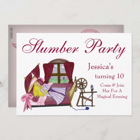 Invitation La beauté du sommeil (Devant / Derrière)