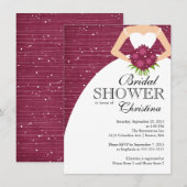 Invitation La belle Fête de l'mariée des mariées (Devant / Derrière)