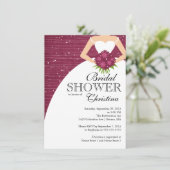 Invitation La belle Fête de l'mariée des mariées (Debout devant)