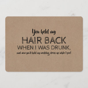 Invitation La bonne servante d'honneur d'un Bridesmaid