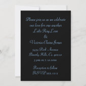 Invitation La Boue Bleue De L'Icy Sur Le Mariage Des Snowflak (Dos)