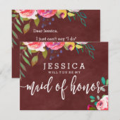 Invitation La Bourgogne d'automne sera-t-elle ma servante d'h (Devant / Derrière)