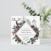 Invitation La Bourgogne et la flore grise avec le stade et la (Debout devant)