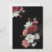 Invitation La Bourgogne Floral Rustic sera ma servante (Dos)