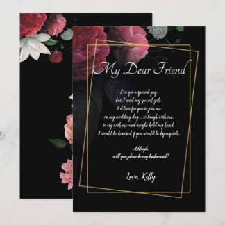 Invitation La Bourgogne Floral Rustic sera ma servante
