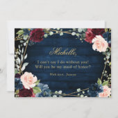 Invitation La Bourgogne Navy Blush va-t-elle être honorée de  (Dos)