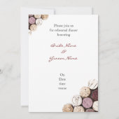 Invitation La bouteille de vin rouge bouche le dîner de (Dos)