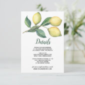 Invitation La Branche du citronnier | Détails pour les invité (Debout devant)