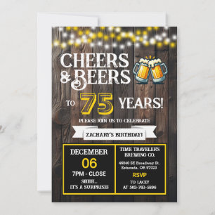 Invitation La brasserie Surprise célèbre 75 ans de Cheers et