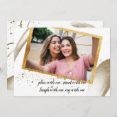 Invitation La calligraphie branchée sera ma dodesmaid Invit (Devant / Derrière)