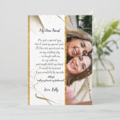 Invitation la calligraphie branchée sera ma servante d'honneu (Debout devant)