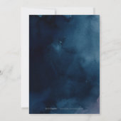 Invitation La calligraphie florale rustique encourage la fête (Dos)