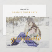 Invitation La calligraphie moderne célèbre la fête de l'obten (Devant / Derrière)