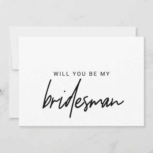 Invitation La Calligraphie Whimsical Serez-Vous Mon Époux (Devant)