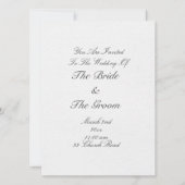 Invitation La Casquette branchée de la Dame (Dos)