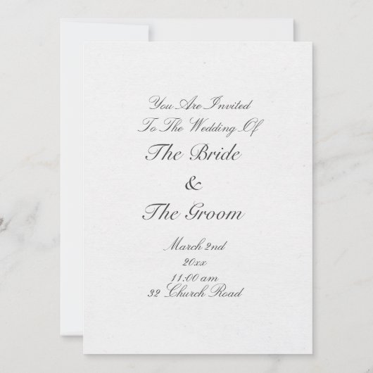 Invitation La Casquette branchée de la Dame (Dos)