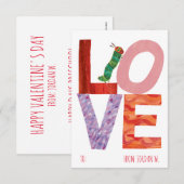 Invitation La Caterpillar Très Affamée | AMOUR (Devant / Derrière)