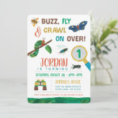 Invitation La Caterpillar Très Affamée | Premier anniversaire (Debout devant)