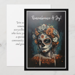 Invitation La Catrina Esprit Éternel Dia de los Muertos