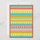 Invitation La célébration barre fête d'anniversaire du numéro (Dos)