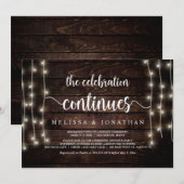 Invitation La célébration continue, Mariage en fuite (Devant / Derrière)