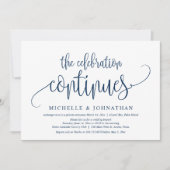 Invitation La Célébration Continue, Mariage Intime Fête (Devant)