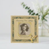 Invitation La cérémonie commémorative ajoutent votre rose de (Debout devant)