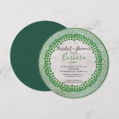 Invitation La chance de la Fête des mariées irlandaise (Devant / Derrière)