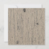 Invitation La chasse au bois de barnwood floral rustique est (Dos)