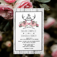 La chasse au bois de barnwood floral rustique est