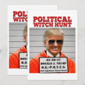Invitation La chasse aux sorcières politiques de Donald Trump (Devant / Derrière)