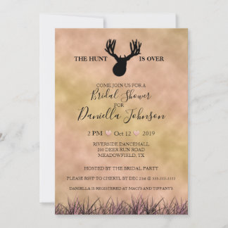Invitation La chasse est au-dessus de la Fête des mariées Mar