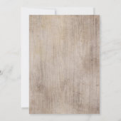 Invitation La chasse est au-dessus des Antlers et Mariage cam (Dos)