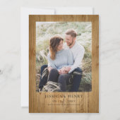 Invitation La chasse est au-dessus des Antlers rustiques Phot (Dos)