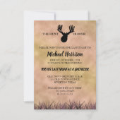 Invitation La Chasse est Finie Enterrement de Vie de Garçon (Devant)