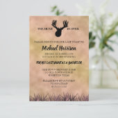 Invitation La Chasse est Finie Enterrement de Vie de Garçon (Debout devant)