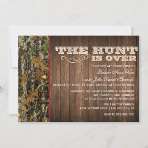 Invitation La chasse est terminée