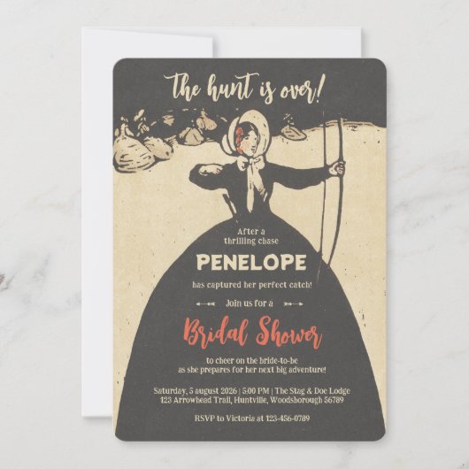 Invitation La chasse est terminée (Devant)