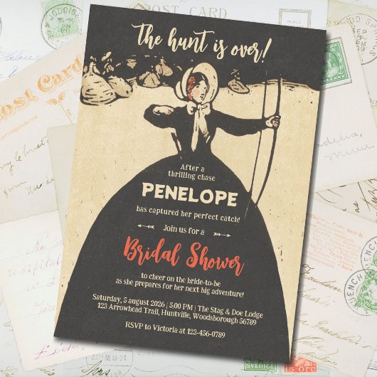 Invitation La chasse est terminée